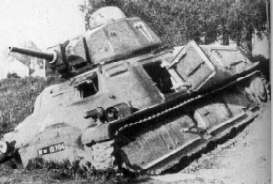 Somua S35, 1er escadron, matricule 10704, perdu � Ramillies