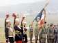 Chagnot - Remise de la fourrag�re � la 77-10 : Adj Droval, Ltn Quintin (off m�ca) & Adj Blanc