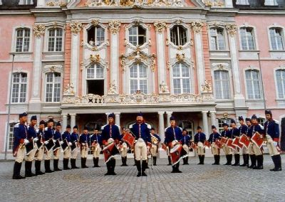 la fanfare du r�giment � Tr�ves en 1990