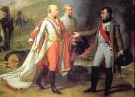 Rencontre de Napol�on et de l'Empereur d'Autriche Fran�ois II le 4 d�cembre 1805, par Gros.