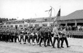 Jumelage avec le Panzer Bataillon 144 - Flaggenparade, Coblence 23 ao�t 1969