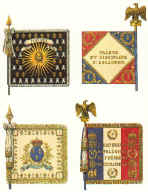�tendards historiques du 1er r�giment de cuirassiers