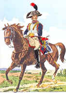 1er r�giment de cavalerie 1802 : cavalier en grande tenue
